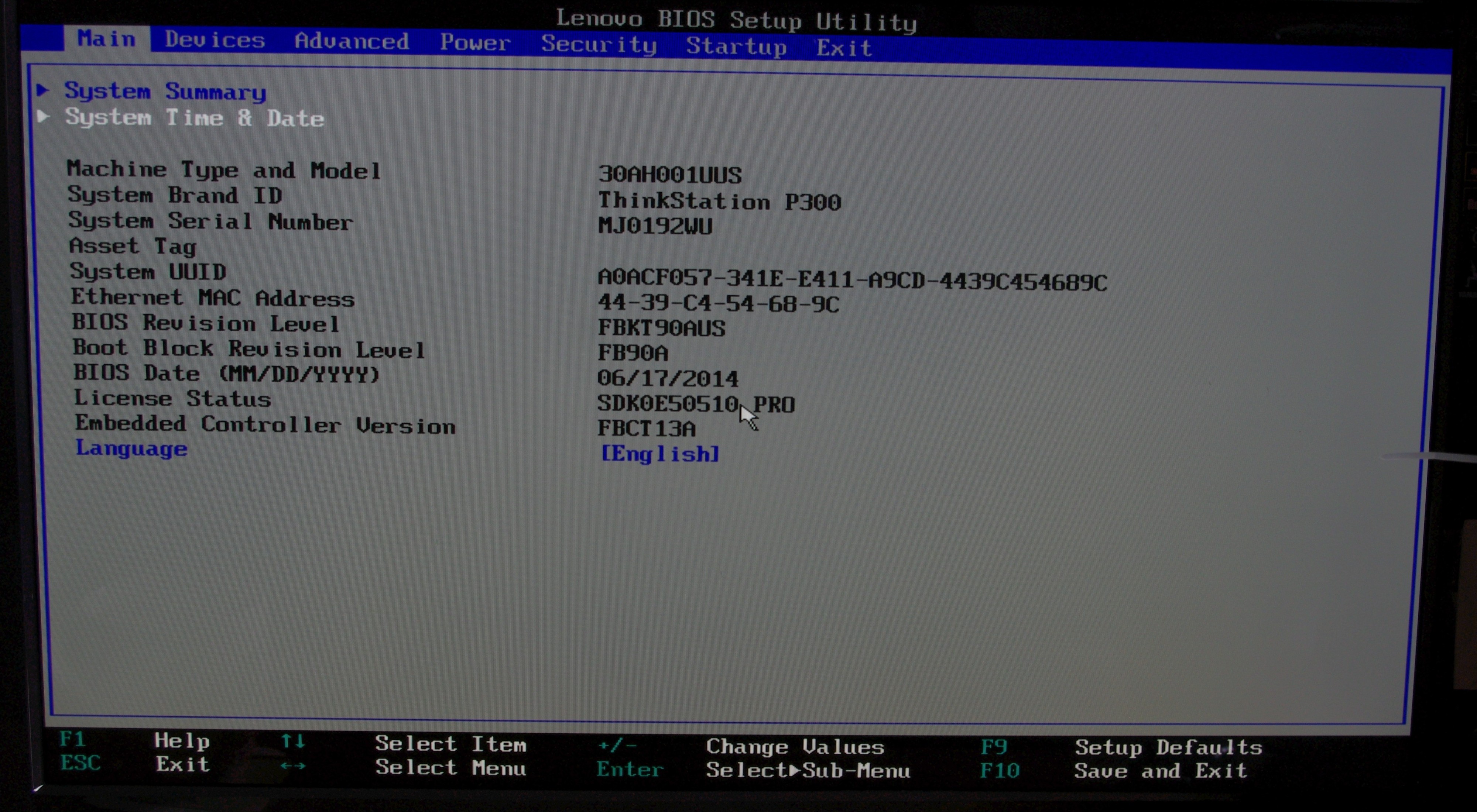 Lenovo Serial Number Utility